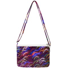 Fractal Rings Double Gusset Crossbody Bag