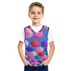 Rainbow Umbrella Kids  Sportswear by Sparkle