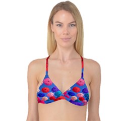 Rainbow Umbrella Reversible Tri Bikini Top by Sparkle