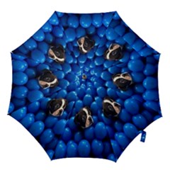 Cute Balls Puppy Hook Handle Umbrellas (small) by Sparkle