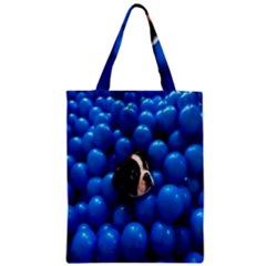 Cute Balls Puppy Zipper Classic Tote Bag by Sparkle