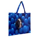 Cute Balls Puppy Zipper Large Tote Bag View2