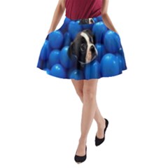 Cute Balls Puppy A-line Pocket Skirt by Sparkle