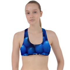 Cute Balls Puppy Criss Cross Racerback Sports Bra by Sparkle