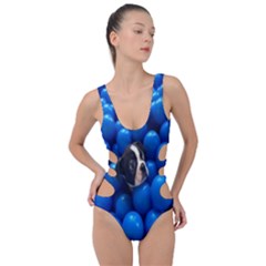 Cute Balls Puppy Side Cut Out Swimsuit