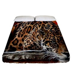 Nature With Tiger Fitted Sheet (california King Size) by Sparkle