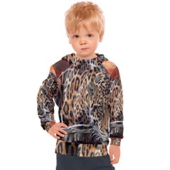 Nature With Tiger Kids  Hooded Pullover