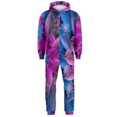 Fractal Flower Hooded Jumpsuit (men)  by Sparkle