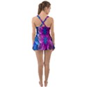 Fractal Flower Ruffle Top Dress Swimsuit View2