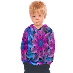 Fractal Flower Kids  Overhead Hoodie by Sparkle