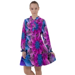 Fractal Flower All Frills Chiffon Dress