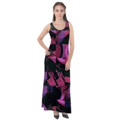 Random Design Sleeveless Velour Maxi Dress by Sparkle