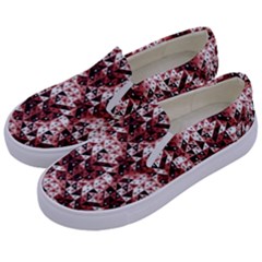 Digital Checkboard Kids  Canvas Slip Ons by Sparkle