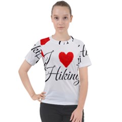 I Hiking Women s Sport Raglan Tee