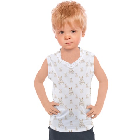 Happy Easter Motif Print Pattern Kids  Sport Tank Top by dflcprintsclothing