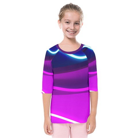 Neon Wonder  Kids  Quarter Sleeve Raglan Tee by essentialimage