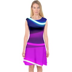 Neon Wonder  Capsleeve Midi Dress by essentialimage