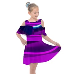 Neon Wonder  Kids  Shoulder Cutout Chiffon Dress by essentialimage