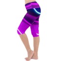 Neon Wonder  Lightweight Velour Cropped Yoga Leggings View2