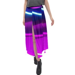 Neon Wonder  Velour Split Maxi Skirt by essentialimage