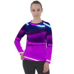 Neon Wonder  Women s Long Sleeve Raglan Tee