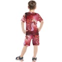 Funny Cartoon Dragon With Butterflies Kids  Tee and Shorts Set View2