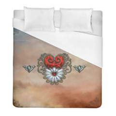 Wonderful Elegant Heart Duvet Cover (full/ Double Size) by FantasyWorld7