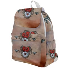 Wonderful Elegant Heart Top Flap Backpack by FantasyWorld7