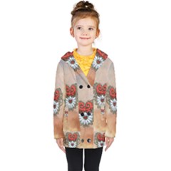 Wonderful Elegant Heart Kids  Double Breasted Button Coat by FantasyWorld7