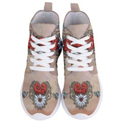 Wonderful Elegant Heart Women s Lightweight High Top Sneakers by FantasyWorld7