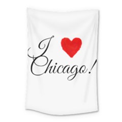 I Heart Chicago  Small Tapestry by FunnyStatementsandSlogans