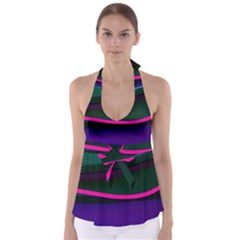 Neon Wonder Babydoll Tankini Top