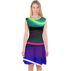 Neon Wonder Capsleeve Midi Dress by essentialimage