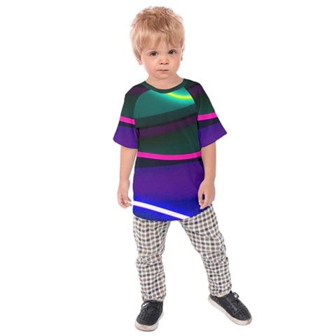 Neon Wonder Kids  Raglan Tee by essentialimage