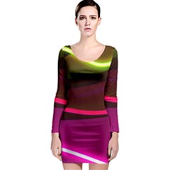 Neon Wonder Long Sleeve Bodycon Dress by essentialimage