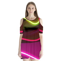 Neon Wonder Shoulder Cutout Velvet One Piece by essentialimage