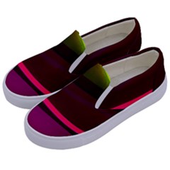 Neon Wonder Kids  Canvas Slip Ons by essentialimage