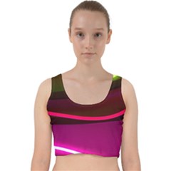 Neon Wonder Velvet Racer Back Crop Top by essentialimage