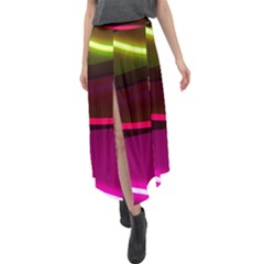 Neon Wonder Velour Split Maxi Skirt by essentialimage