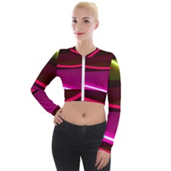 Neon Wonder Long Sleeve Cropped Velvet Jacket by essentialimage