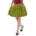 Gold Golden Sunset Mandala A-Line Pocket Skirt View1