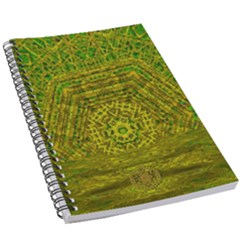 Gold Golden Sunset Mandala 5 5  X 8 5  Notebook by pepitasart