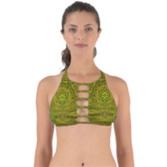 Gold Golden Sunset Mandala Perfectly Cut Out Bikini Top