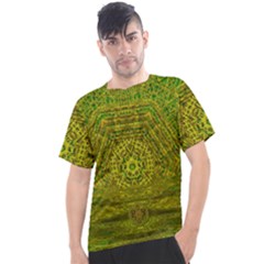 Gold Golden Sunset Mandala Men s Sport Top