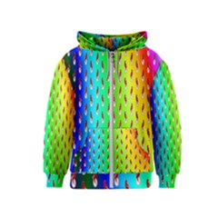 Bear Cycling Kids  Zipper Hoodie