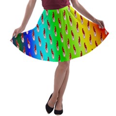 Bear Cycling A-line Skater Skirt by Sparkle