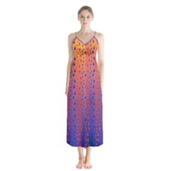 Animal Paws Button Up Chiffon Maxi Dress by Sparkle