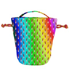 Bear Cycling Drawstring Bucket Bag by Sparkle