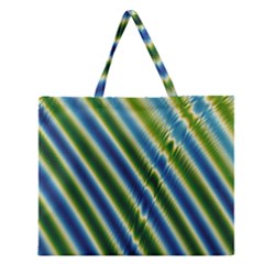 Blueglow Zipper Large Tote Bag by Sparkle