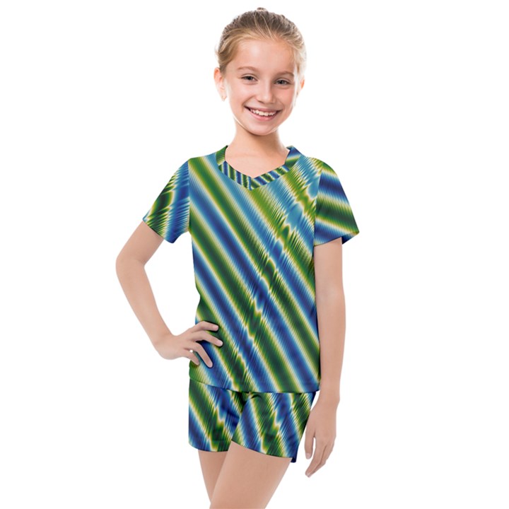 Blueglow Kids  Mesh Tee and Shorts Set